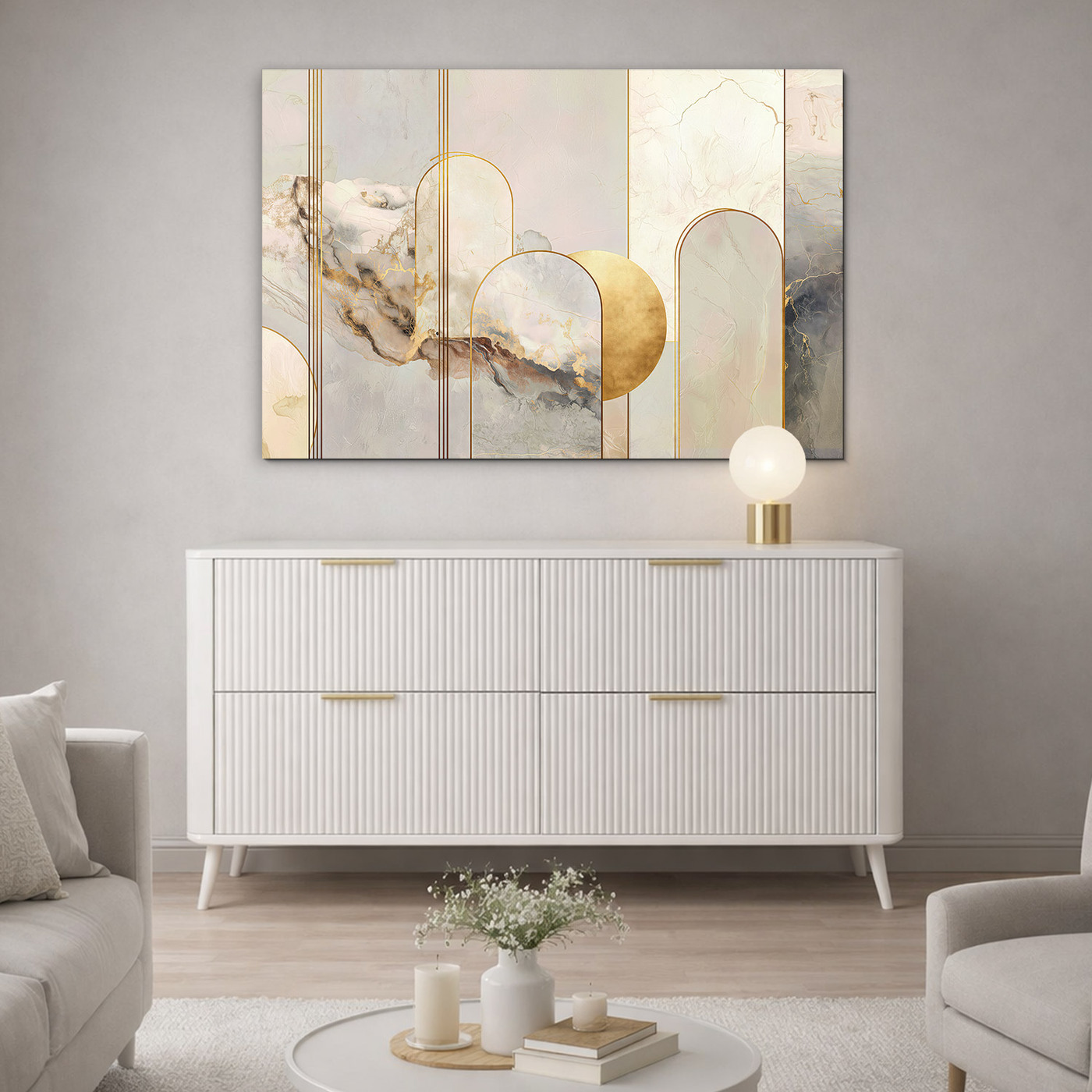 Obraz na stenu - Zlaté brány abstrakcie