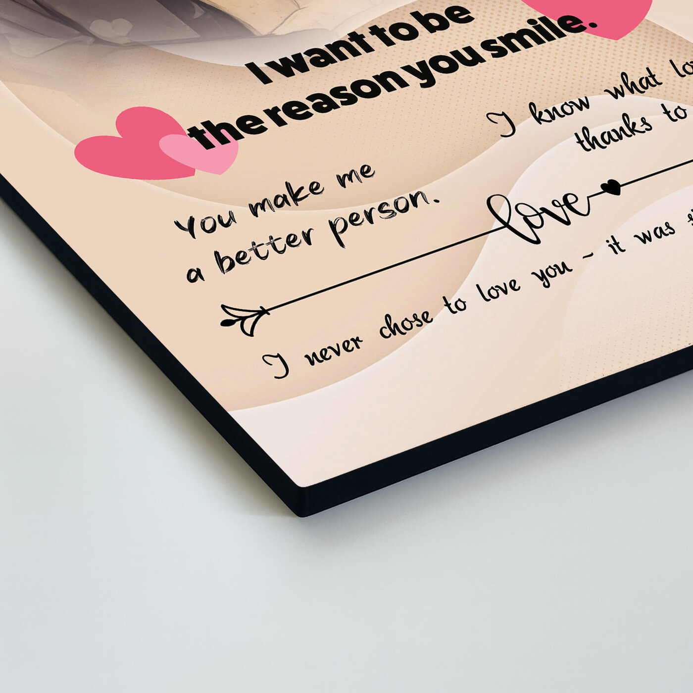 Wooden Love Plaque - For My Love