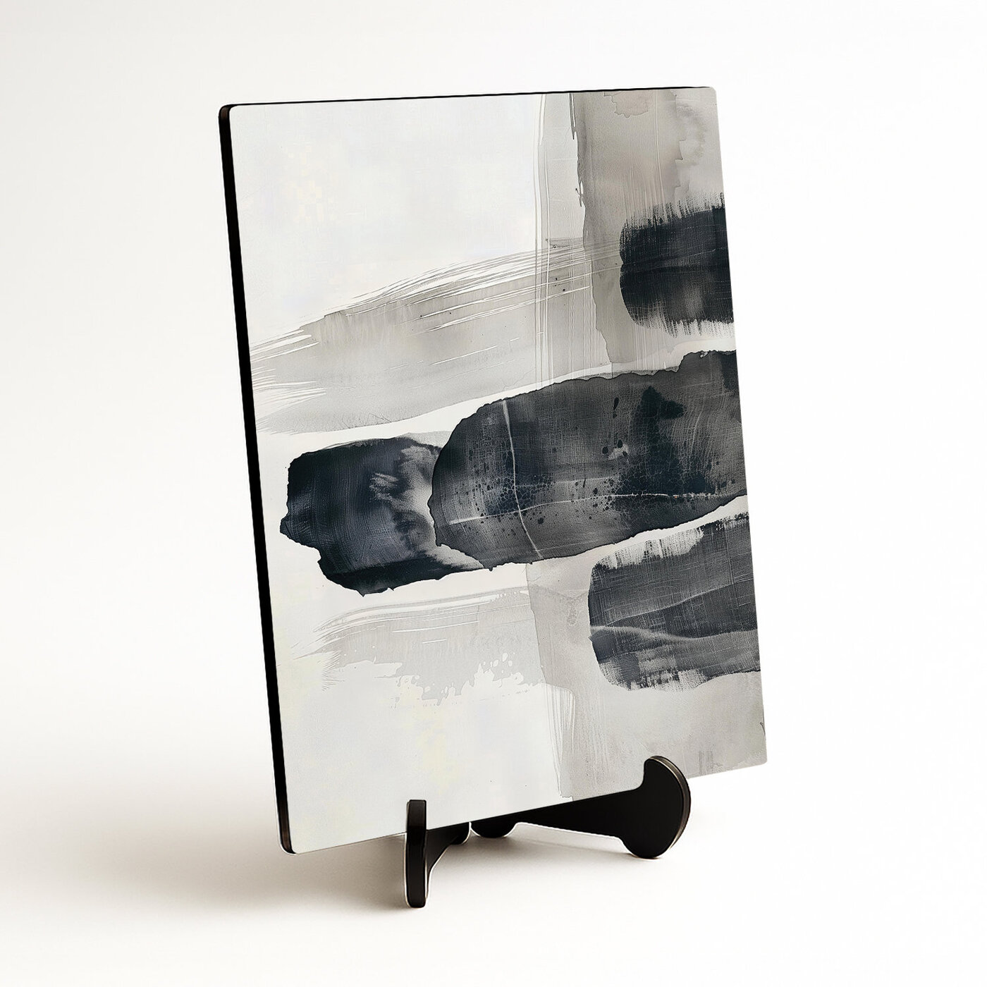 Abstraktní obraz na dřevě - Ink Balance