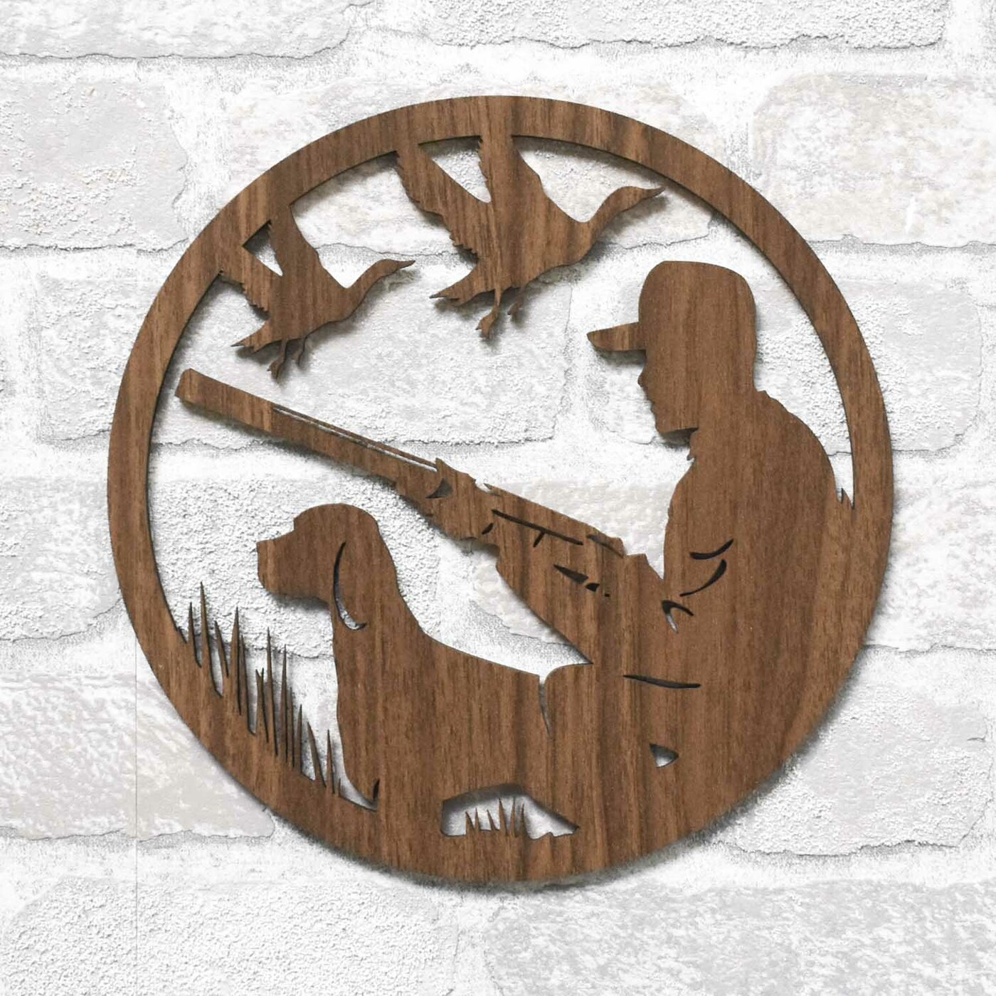Gift for a Hunter - Wooden Wall Art | Walnut