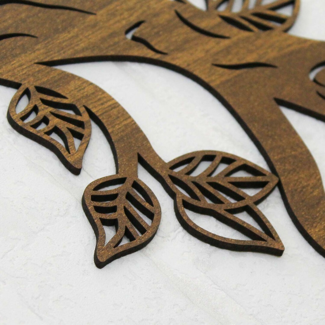 Wooden Tree of Life on the Wall - Malkuth | Walnut