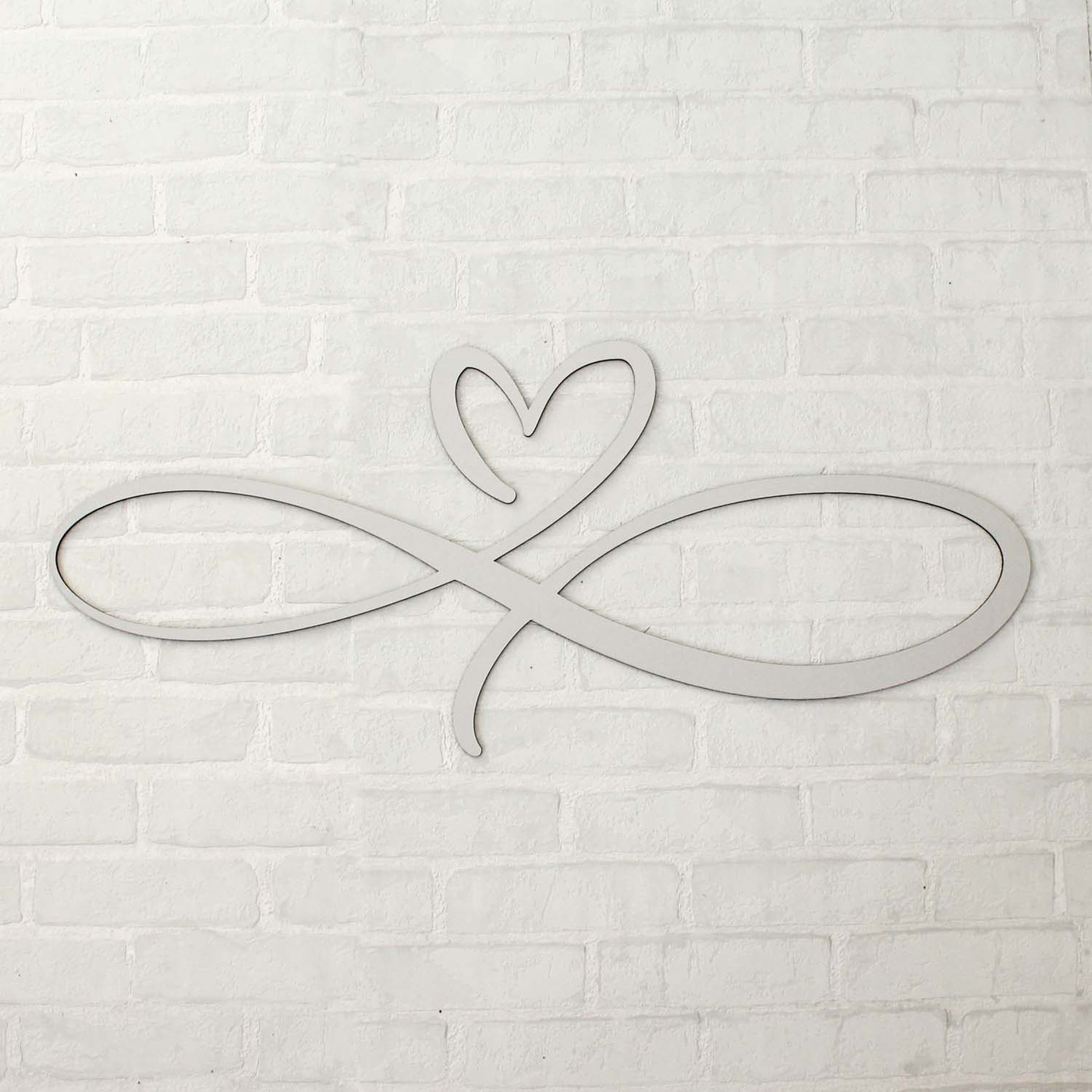 Wooden Decoration for Bedroom - Endless Love | Silver