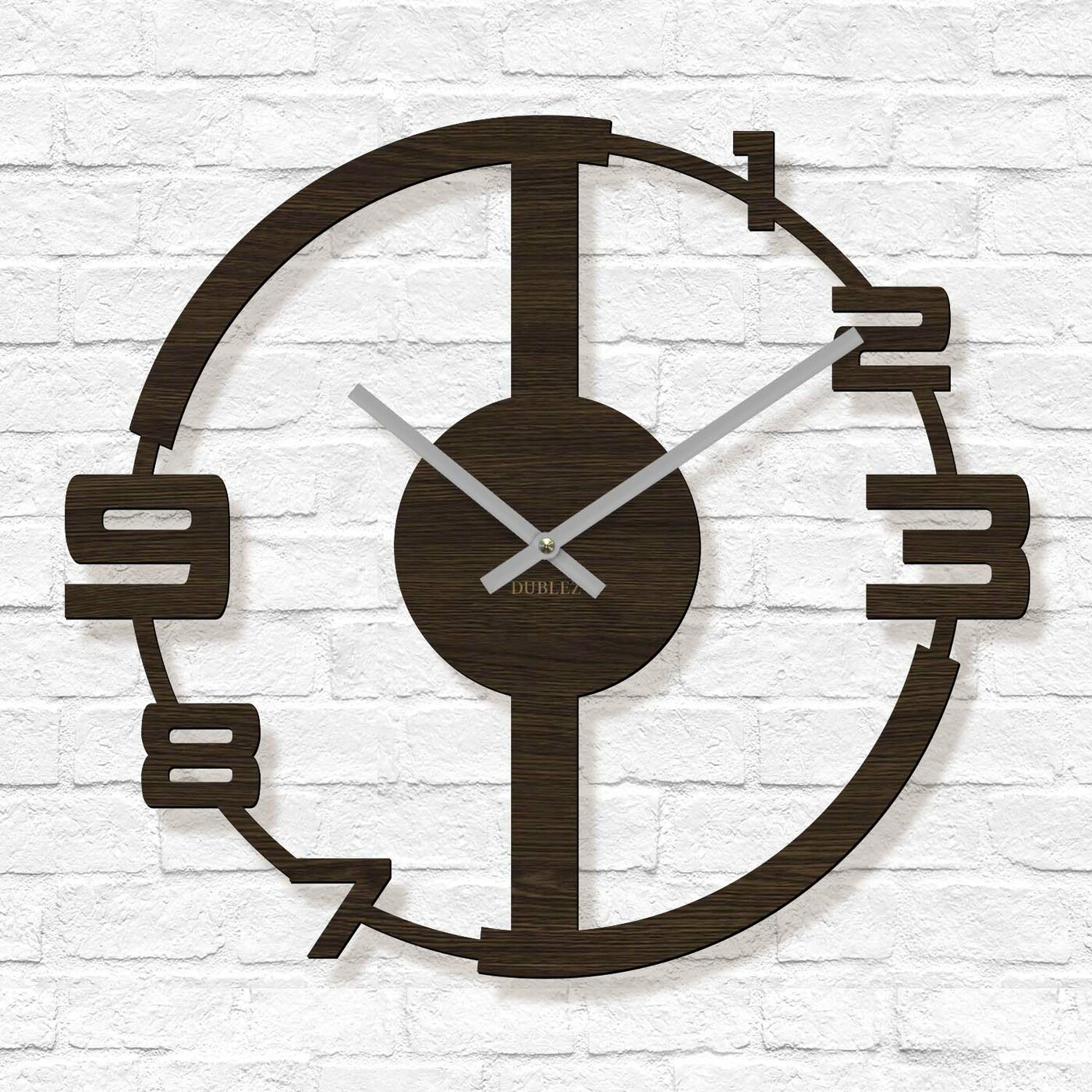 Moderné hodiny na stenu do obývačky - Summery | Wenge