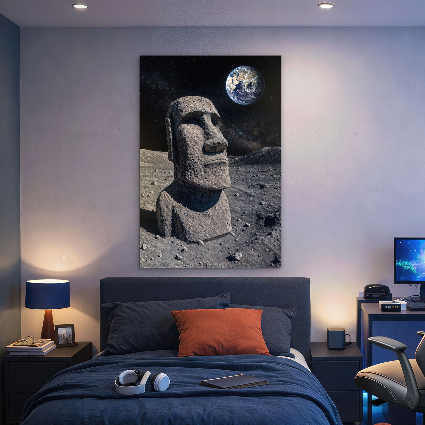 A szürrealizmus képe - Szobor a Holdon