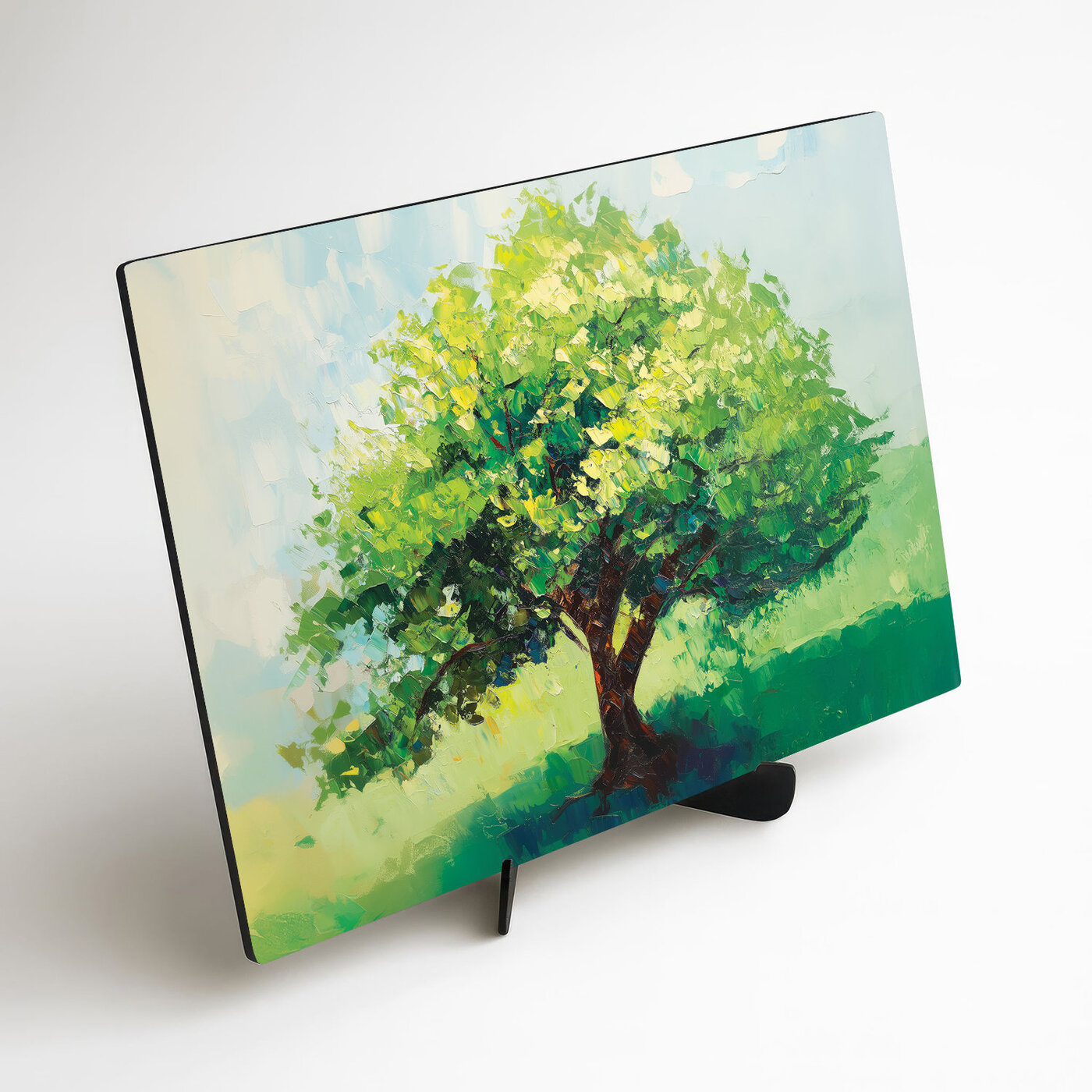 Green Wall Art - Painted Tree