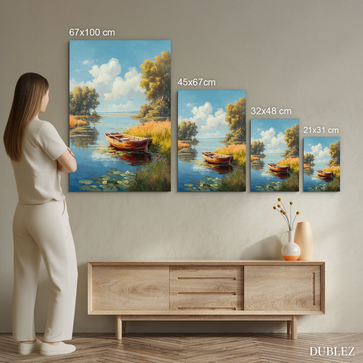 Wooden Wall Art - Boat on the Lake