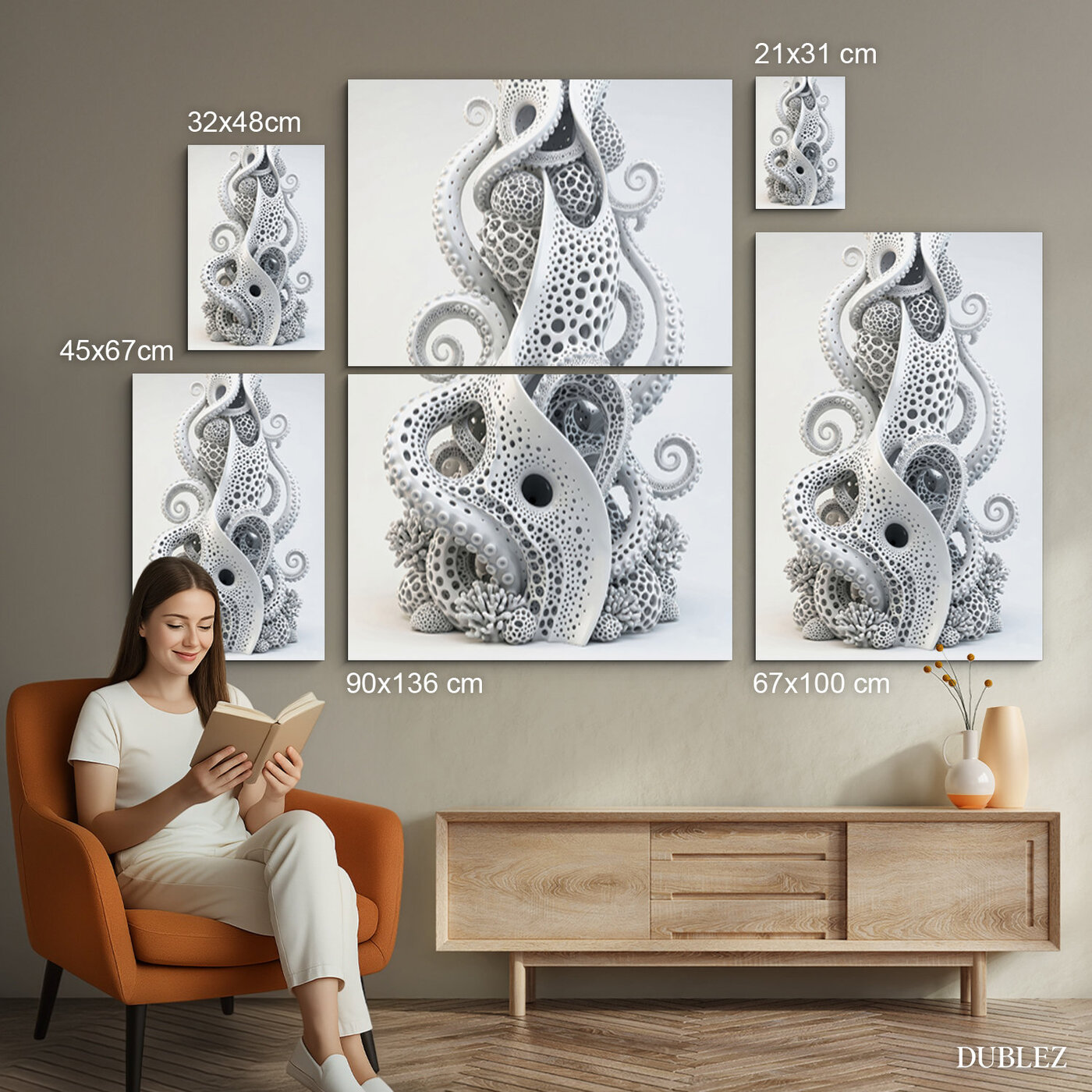 Dizajnový obraz na stenu - Morský labyrint | 90x136 cm