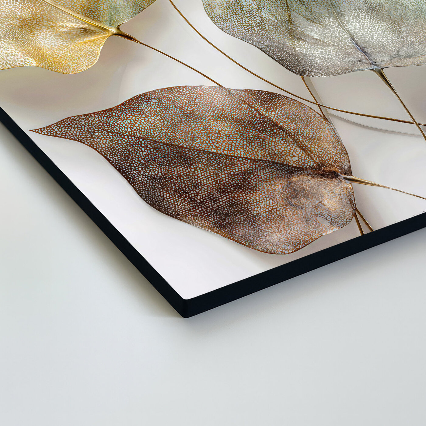 Wooden wall art - Stylish leaves