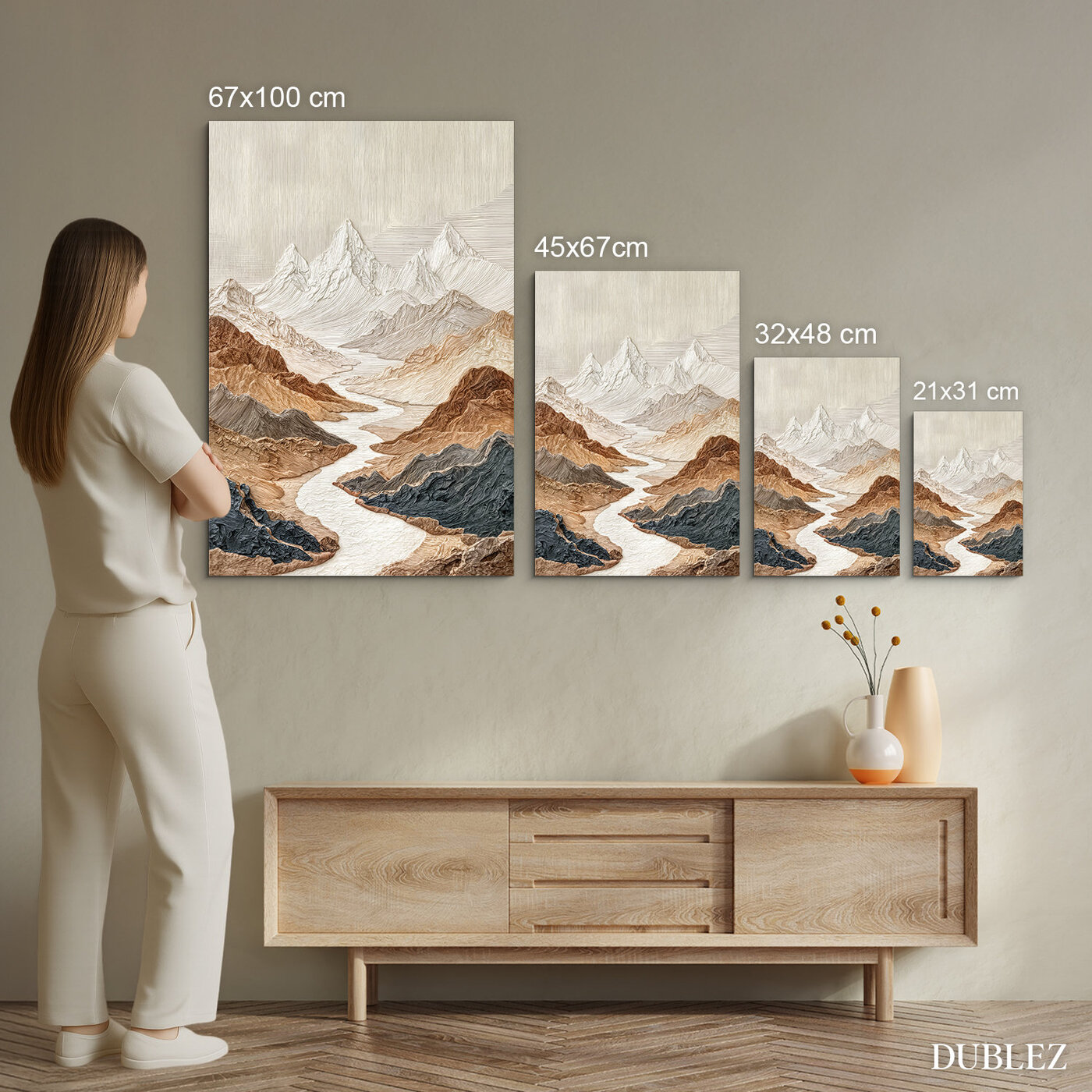 Minimalistický obraz krajiny - Ticho hôr