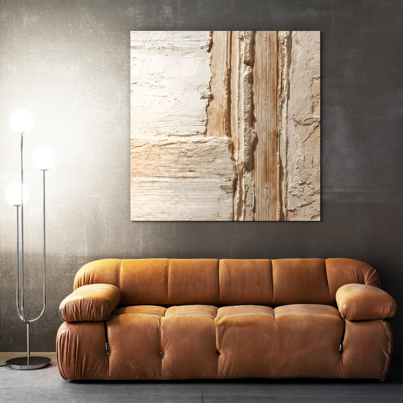 Abstraktní dřevěný obraz - Vrstva