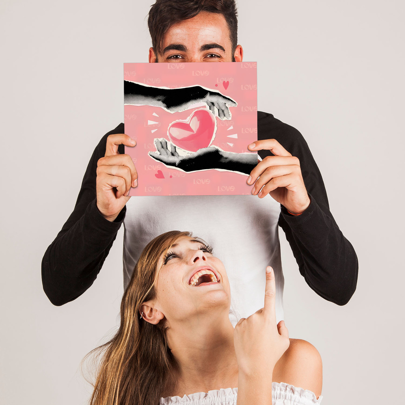 Štýlový pop-art obraz - Pink Love