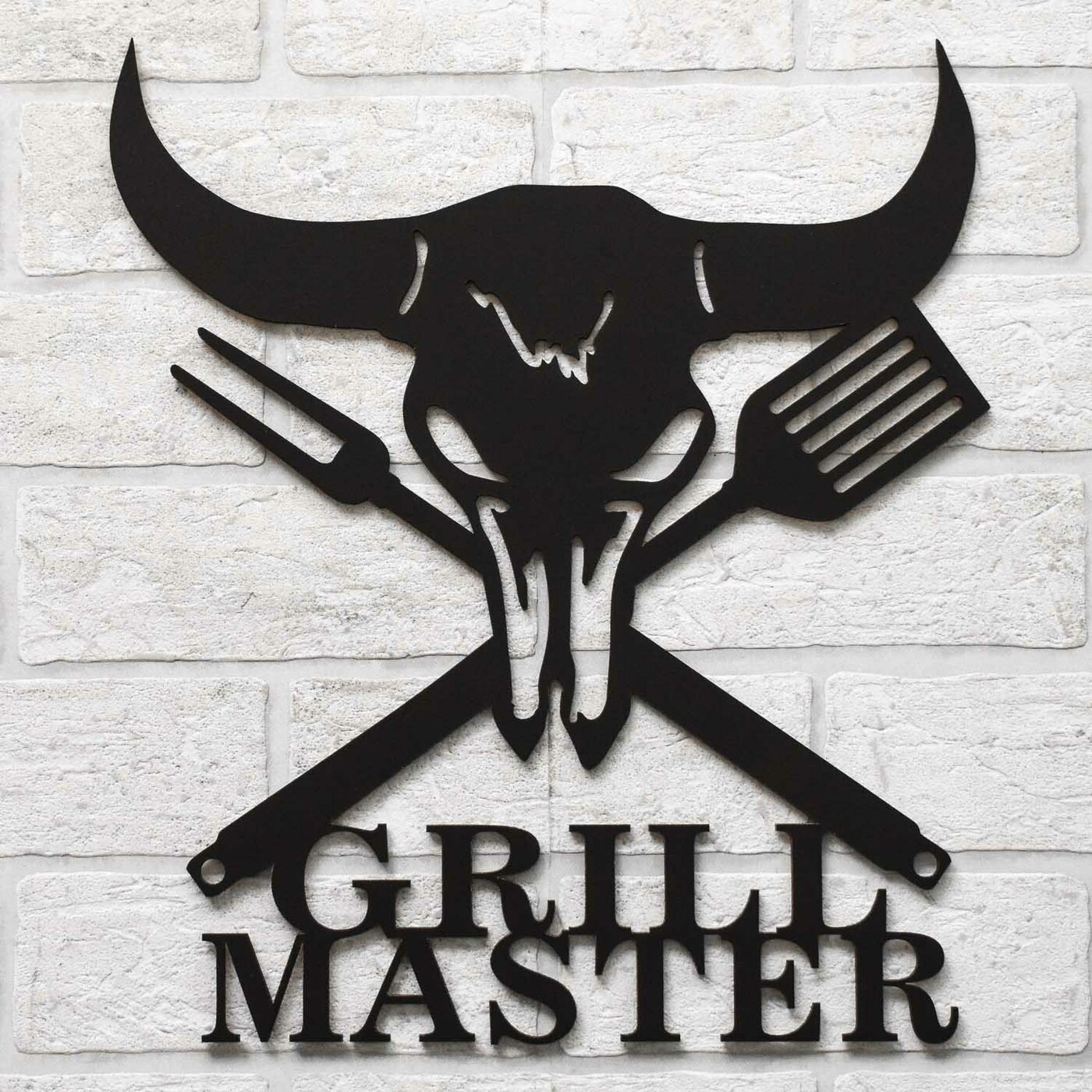 Dekorácia na stenu do kuchyne - Grill Master | Čierna