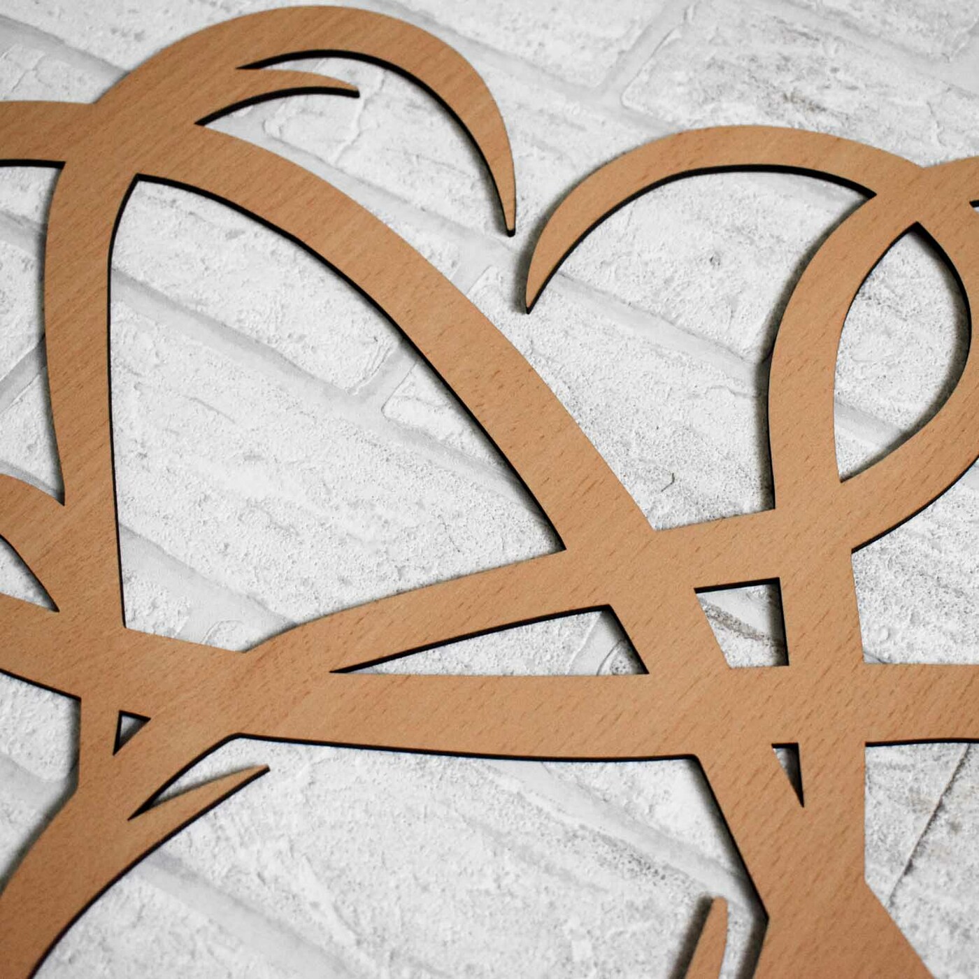 Gift of Love - Wooden Wall Art - Infinity Heart | Beech