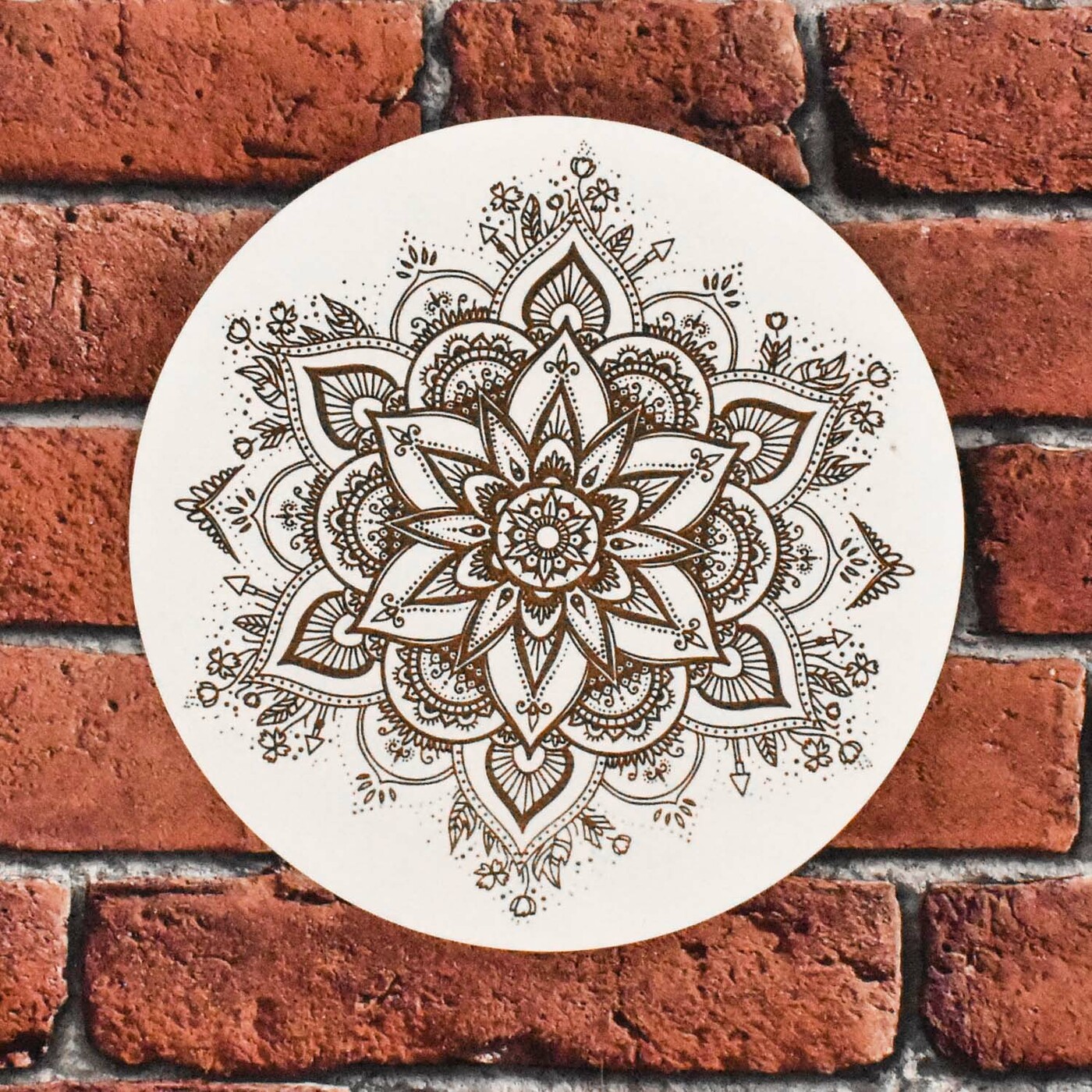 Fábol készült falidísz - Nap mandala | Kör