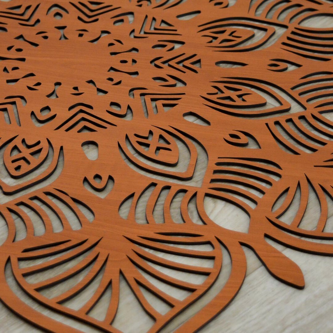 Extravagant Mandala on the Wall - 3D Picture | Cherry