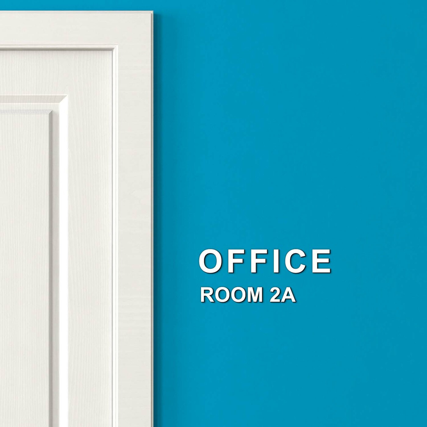 Vlastný nápis / text na dvere z dreva | Biela