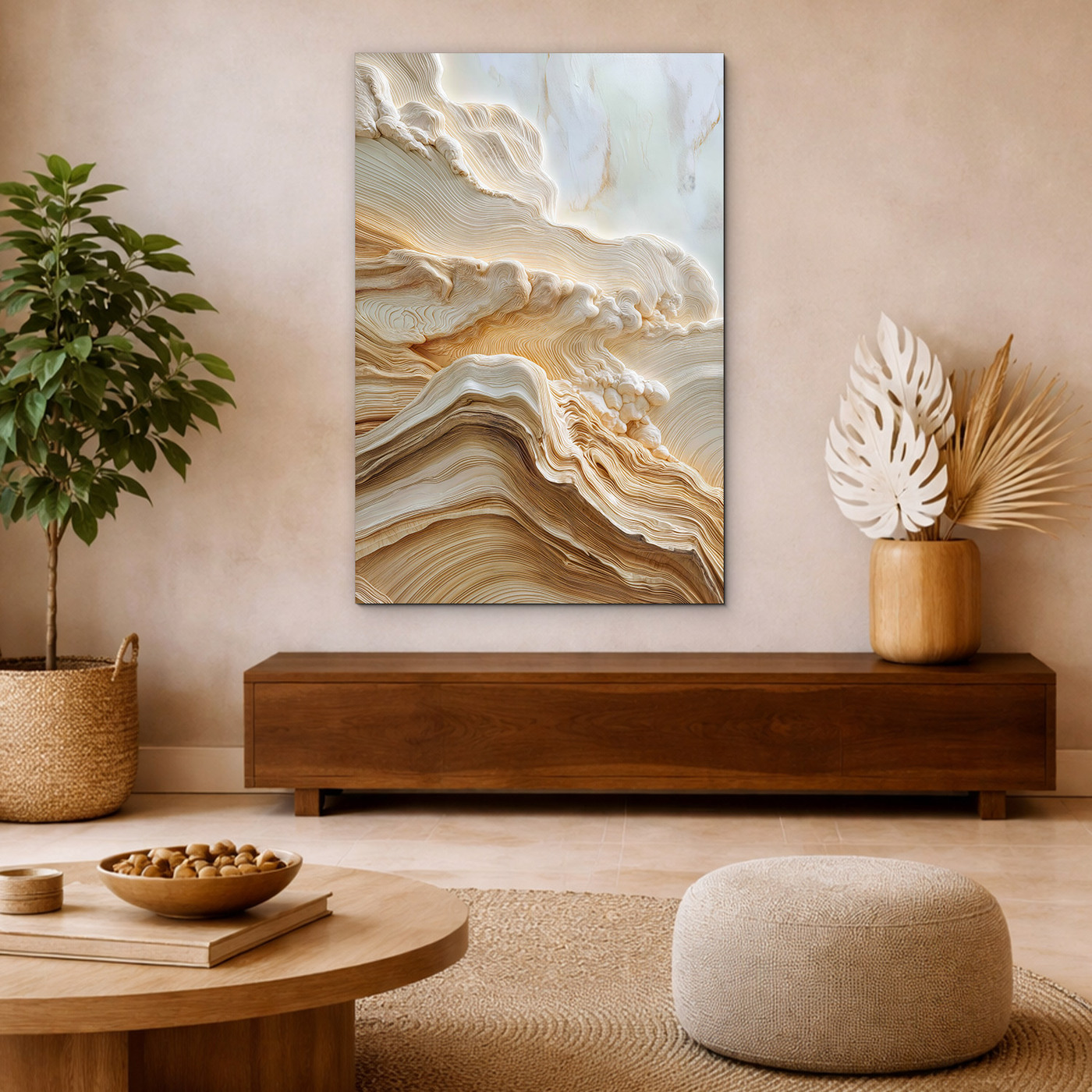 Abstraktný obraz - Vrstvené oblaky