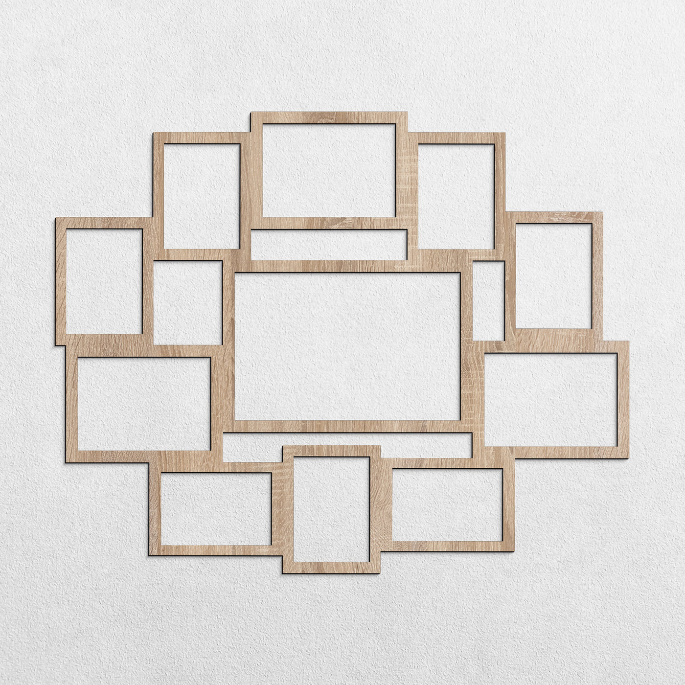 Ramă foto mare de perete | Stejar Sonoma