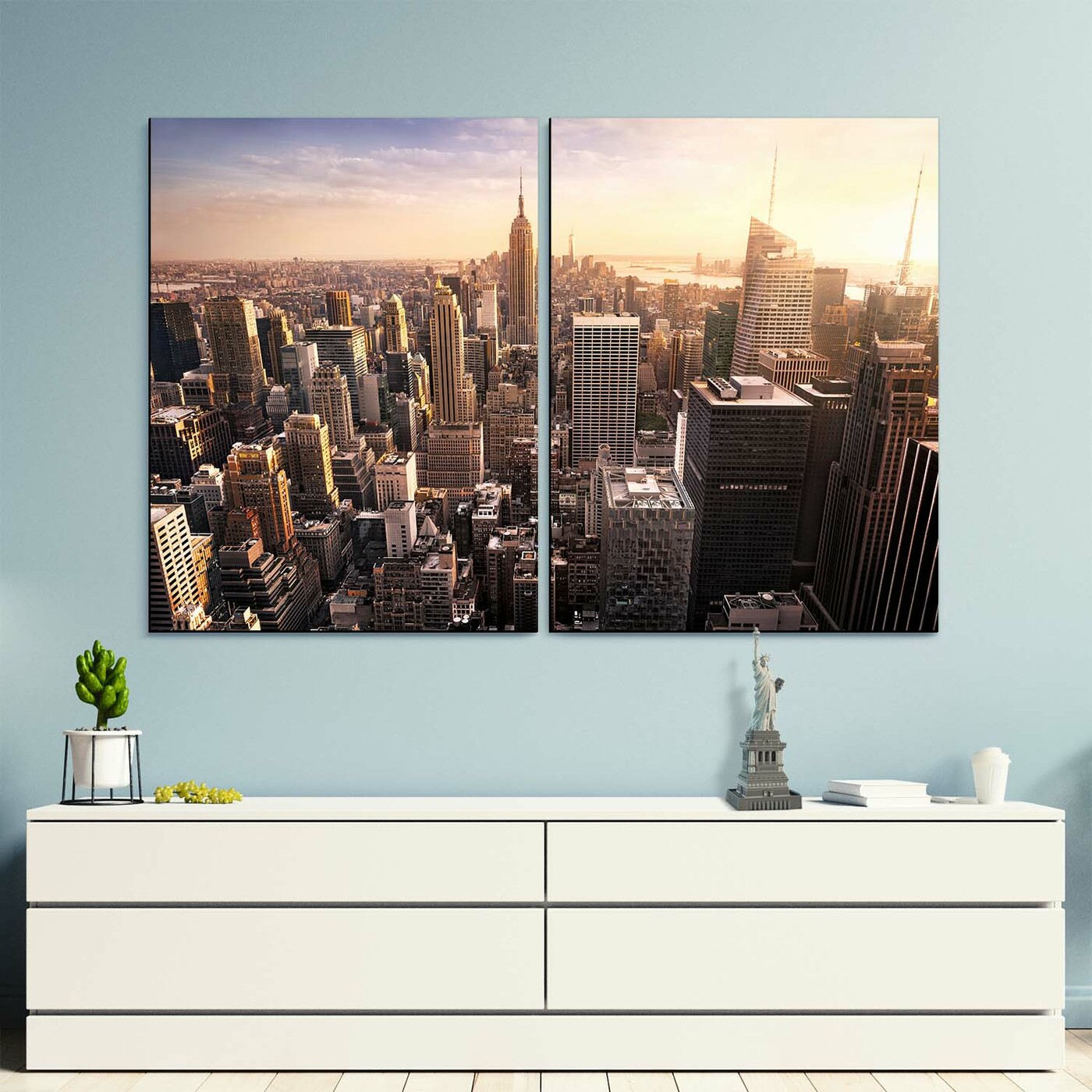 Wooden Wall Art - New York | 136x90 cm