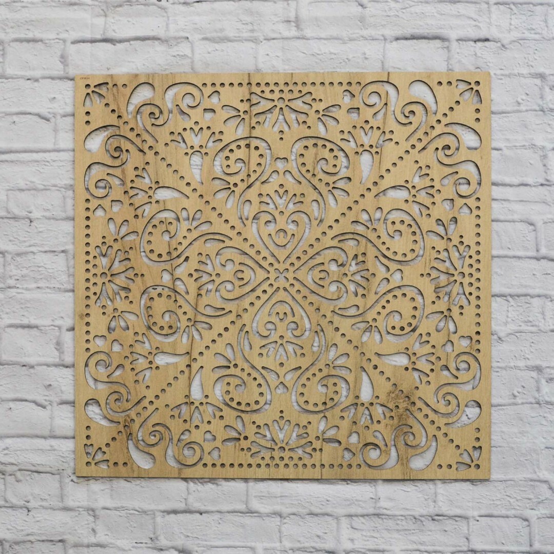 Štvorcový obraz - Srdce mandaly  | Dub zlatý