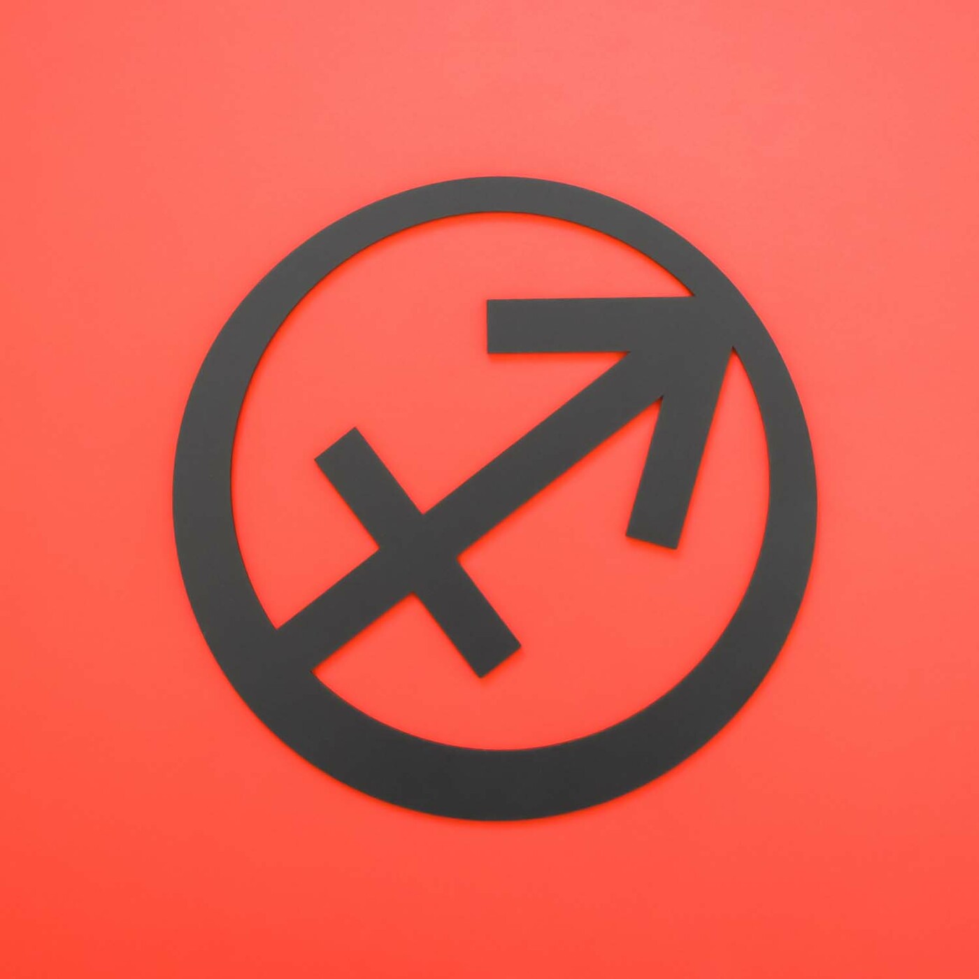 Drevený obraz - Znamenie zverokruhu Strelec | Čierna