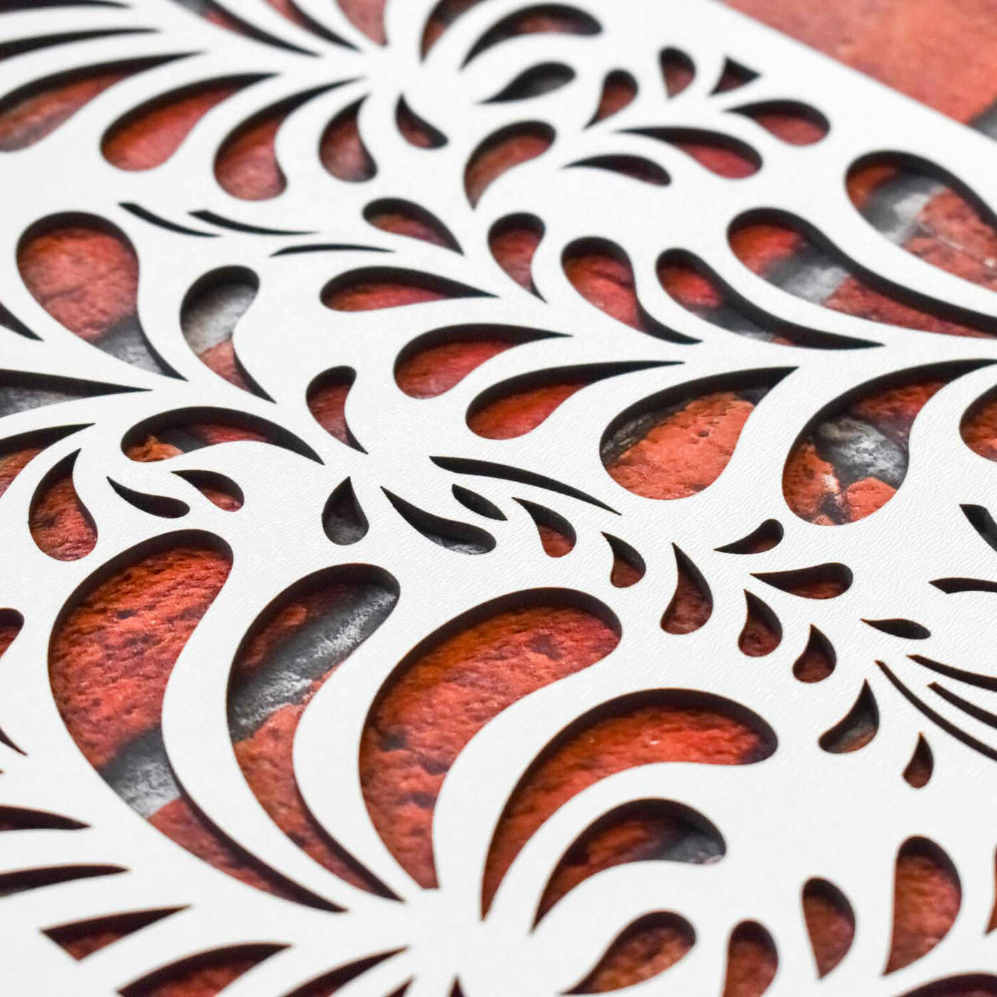 Wooden Decor - Flower Paradise | White