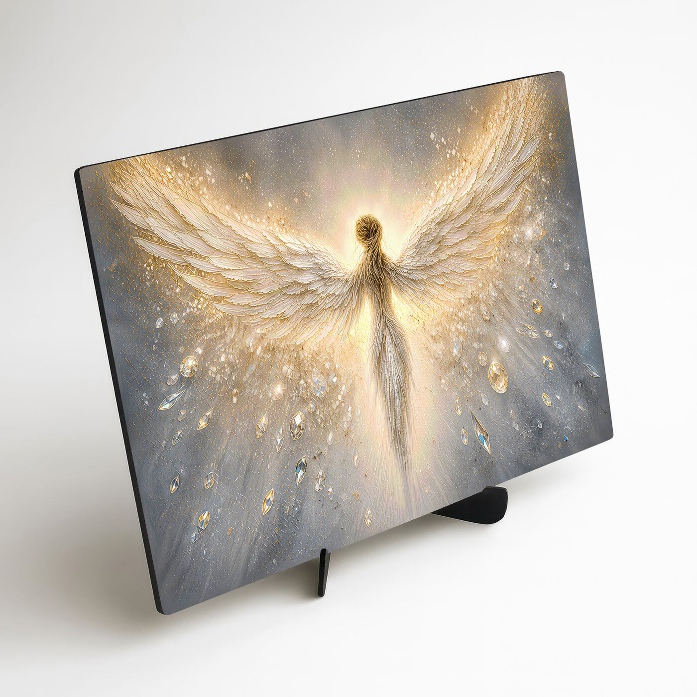 Wooden wall picture - Light angel