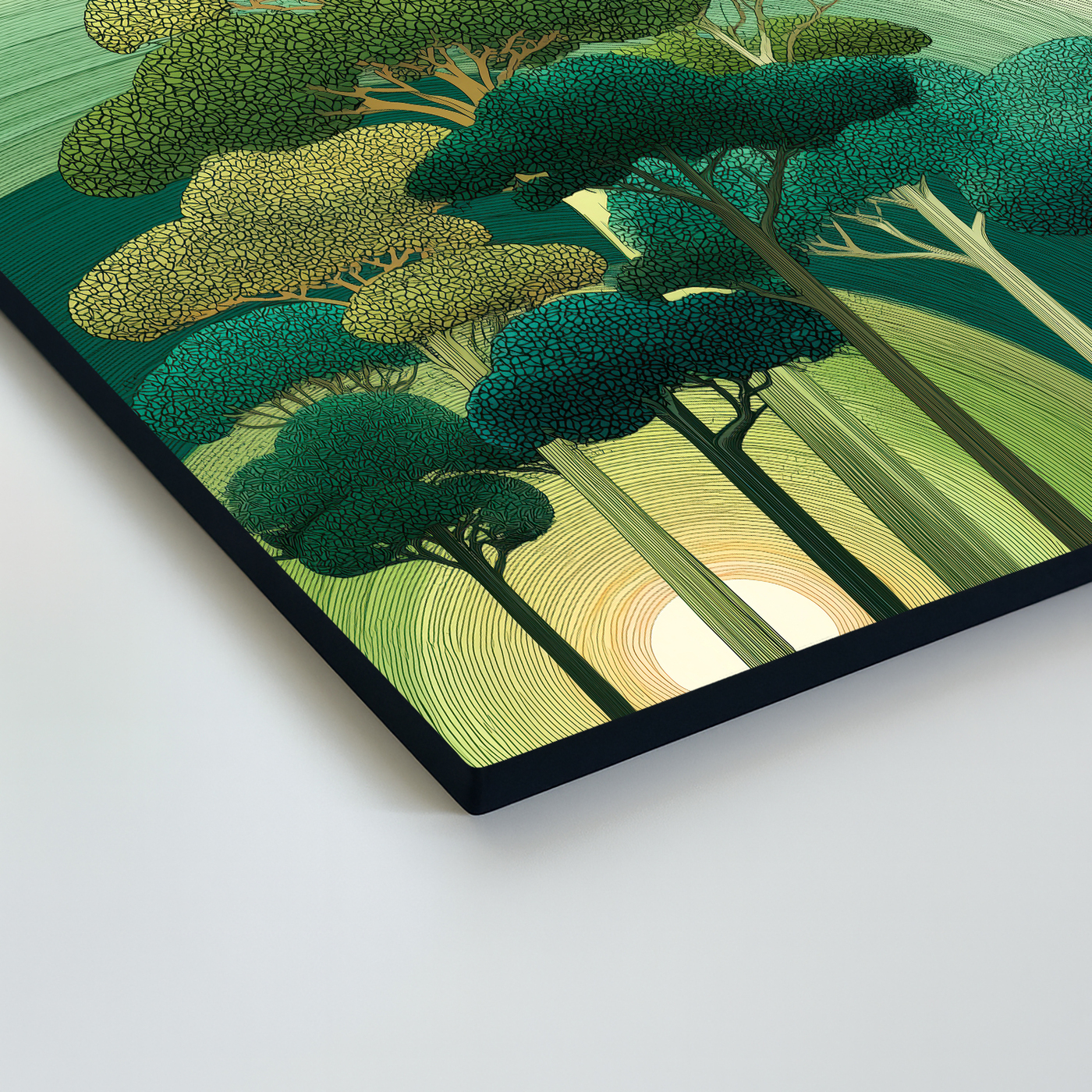 Moderný umelecký obraz - Dotyk lesa