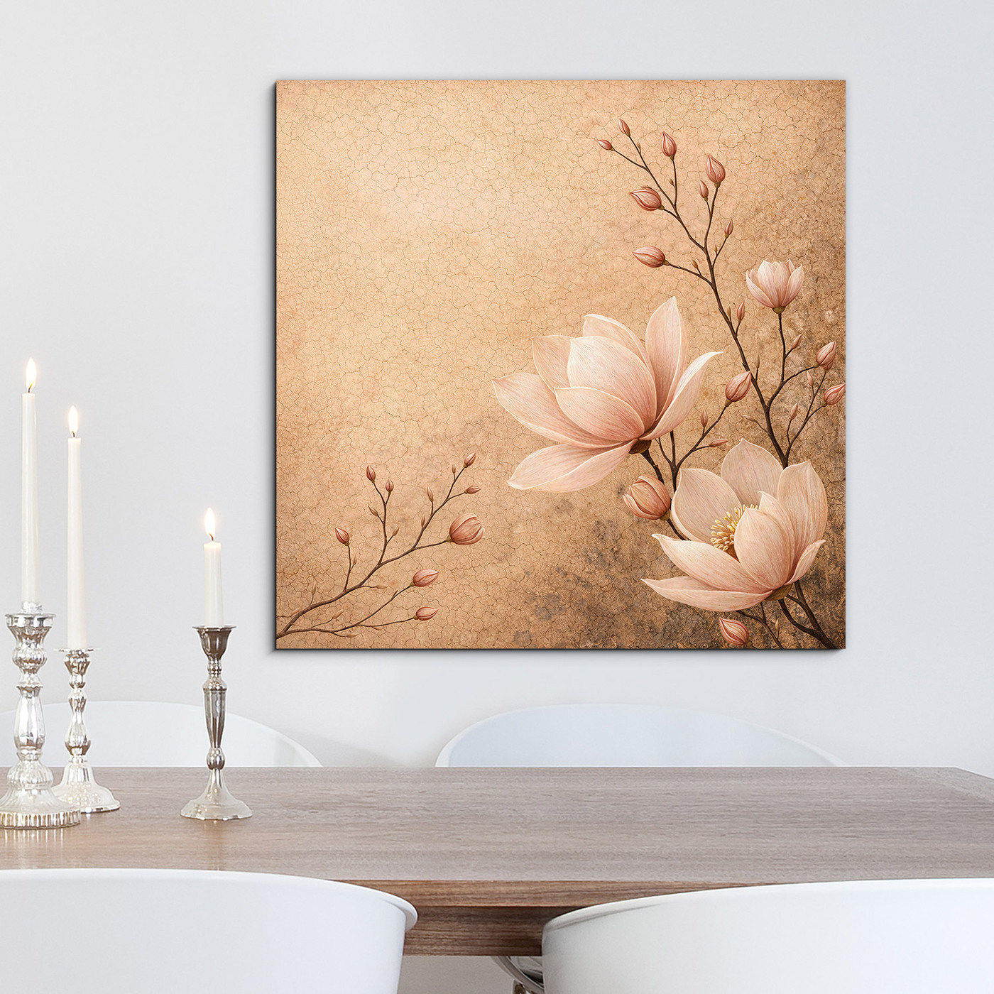 Vintage flower painting - Magnolia
