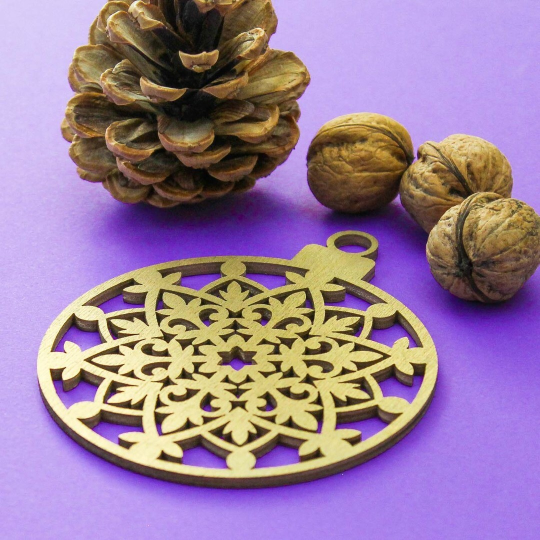 Veľká vianočná guľa na stromček  | Zlatá