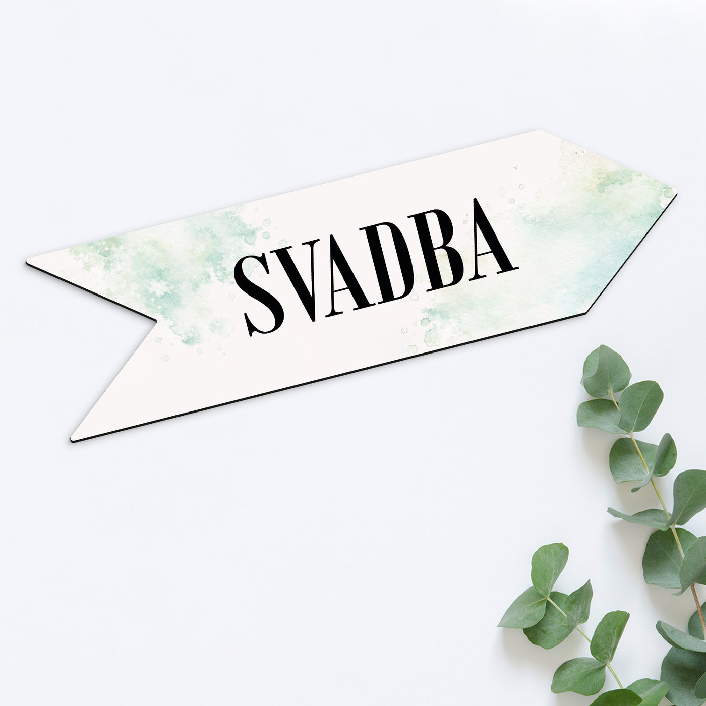 Drevené svadobné označenie - Šípka Svadba