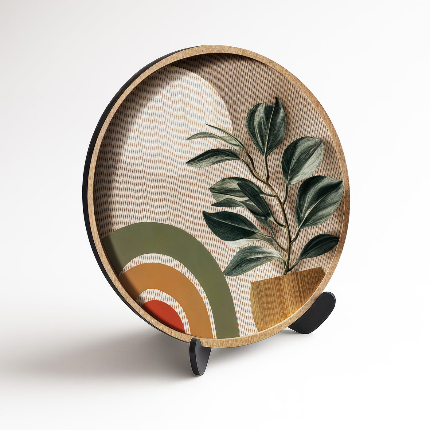 Designový obraz ze dřeva - Rostlina