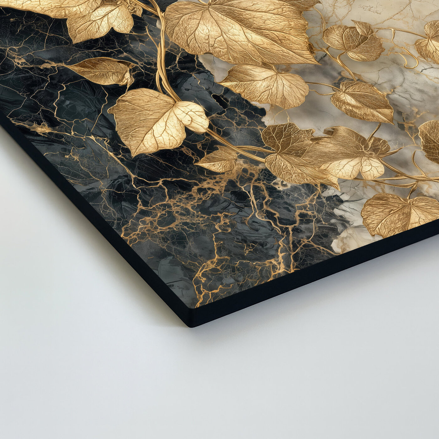 Stylish painting - Golden vine leaves