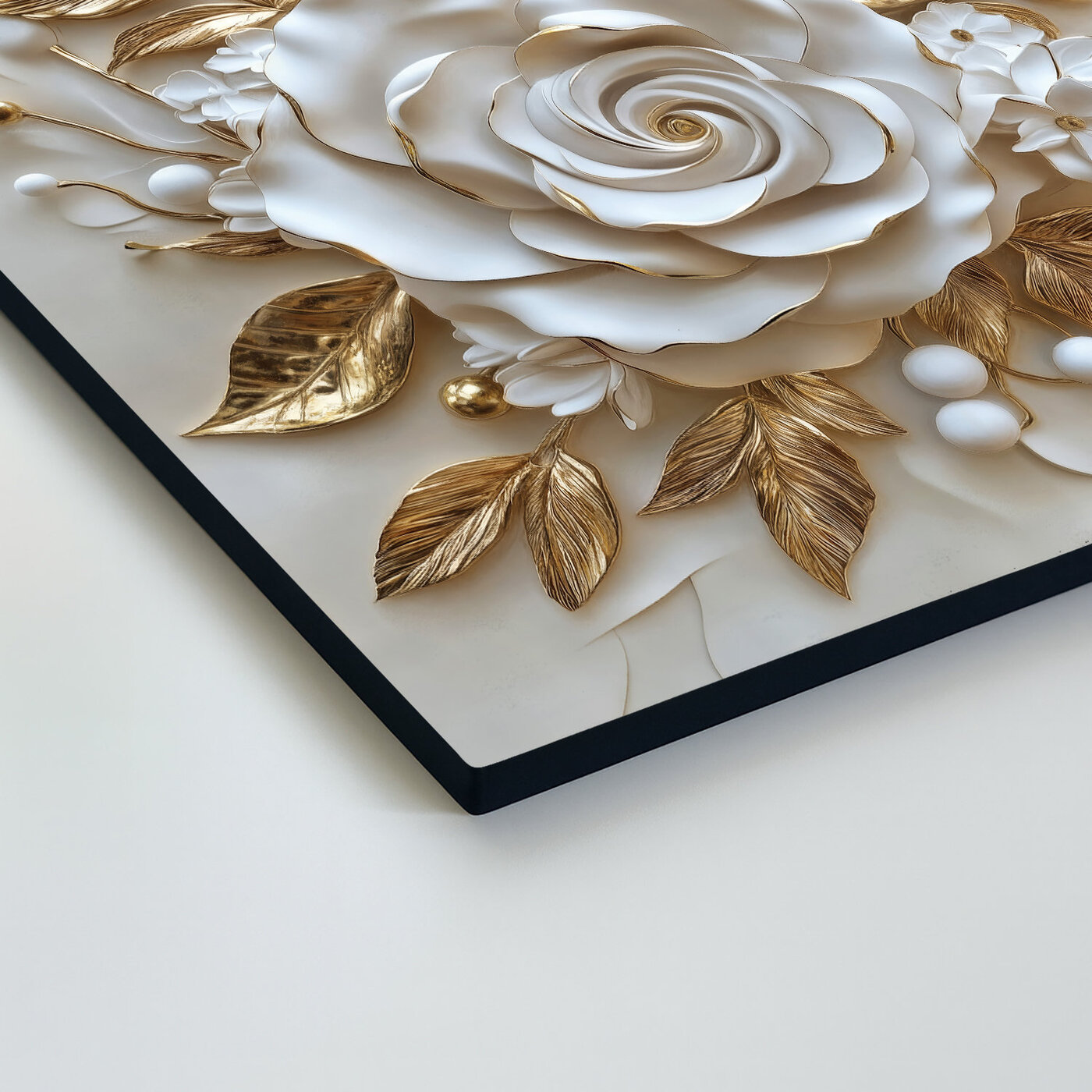 Falikép - Fehér virág