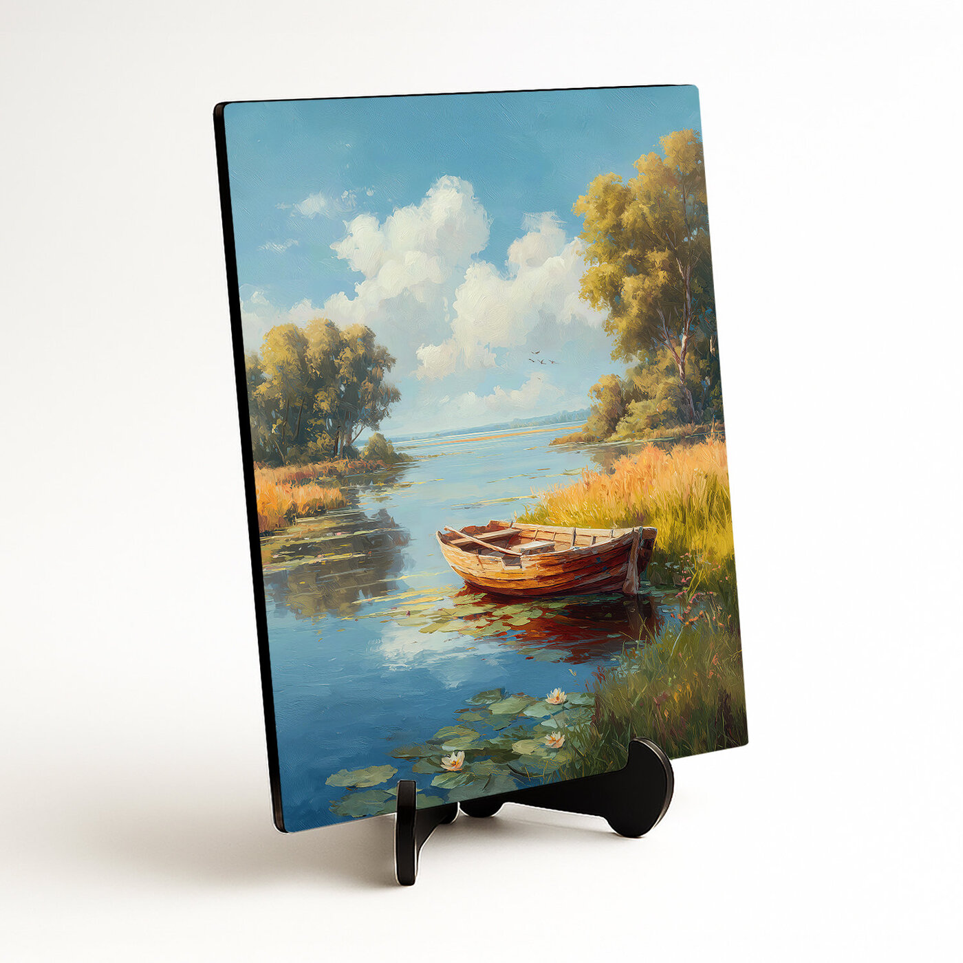 Wooden Wall Art - Boat on the Lake