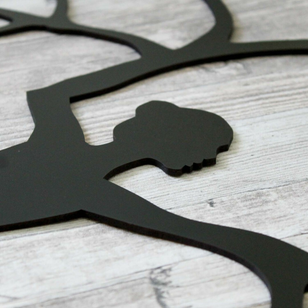 Kétrészes kép - DIVA életfa | Fekete