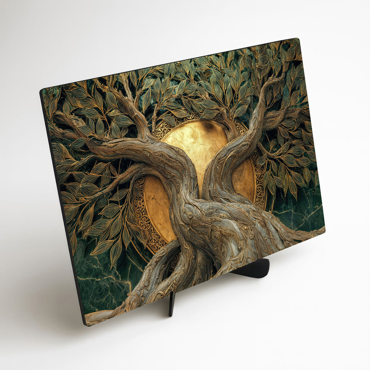 Drevený obraz - Strom slnka