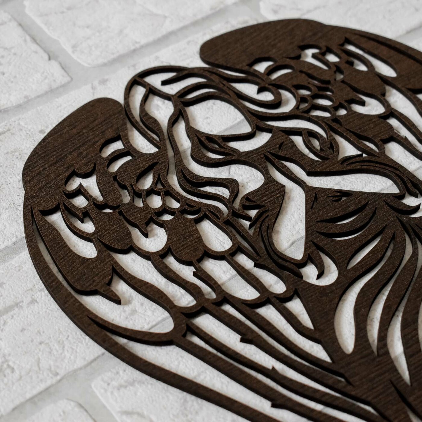 Wooden Angel on the Wall - Protector | Wenge