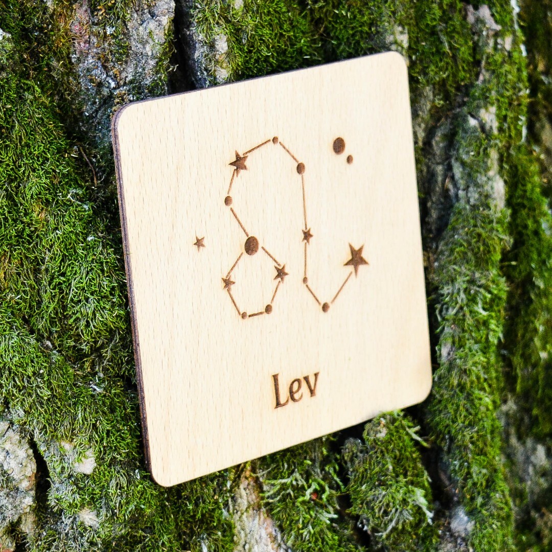 Pivná podložka - Znamenie Lev hviezdy