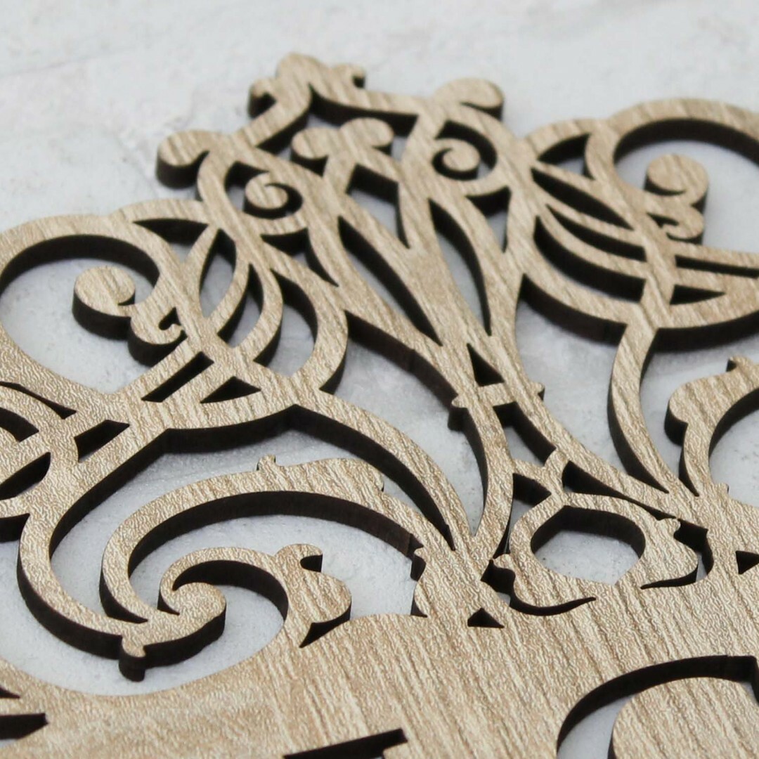 Ornament na stenu s vlastným textom | Dub Sonoma