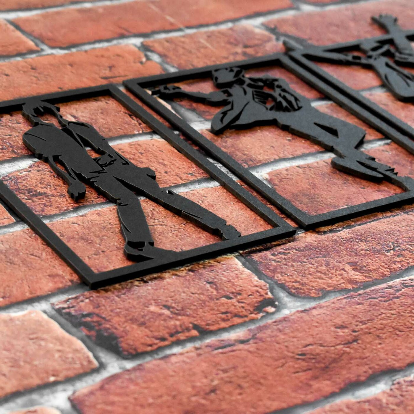 3-Part Wooden Wall Art - Michael Jackson | Black