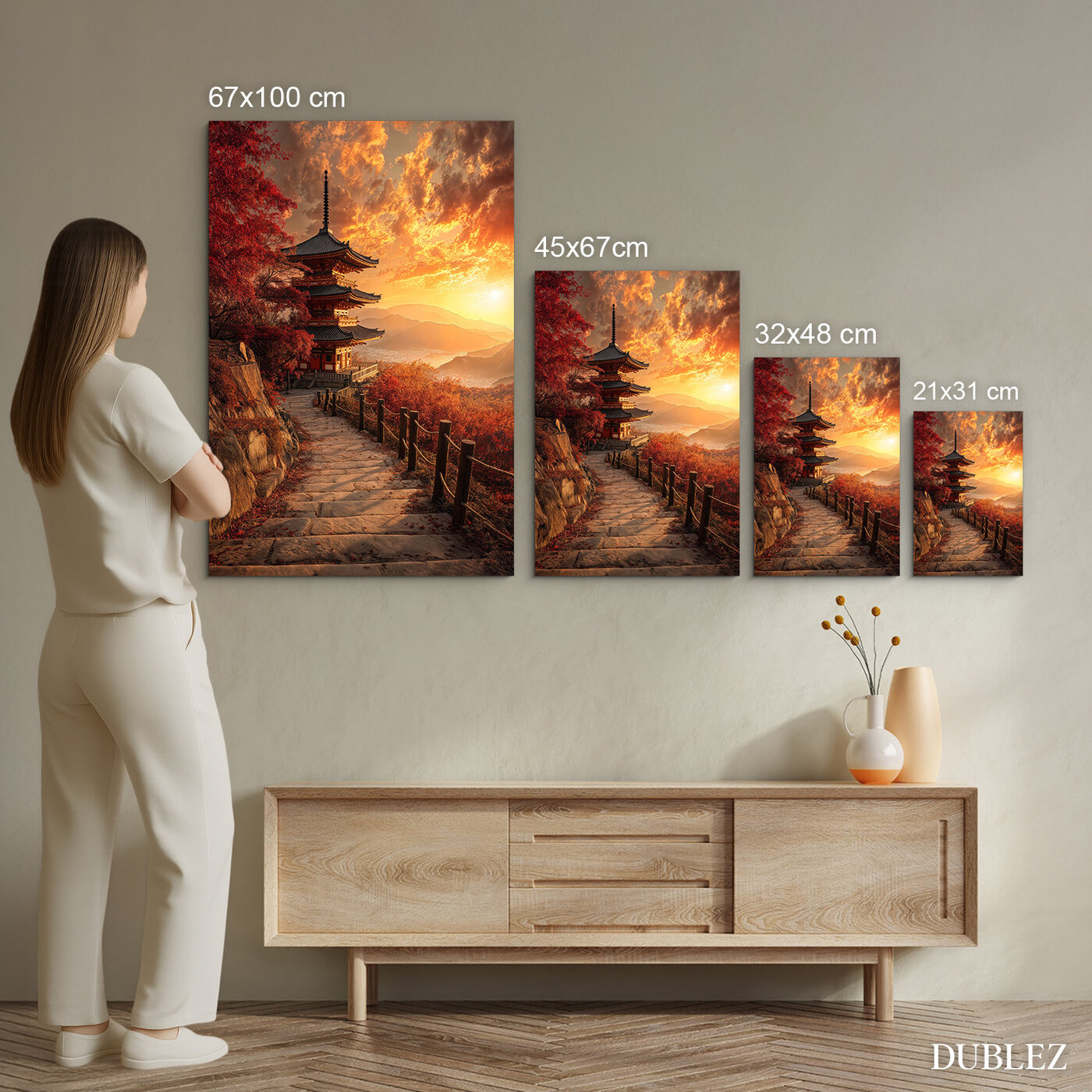 Obraz na stenu - Pagoda pri západe slnka