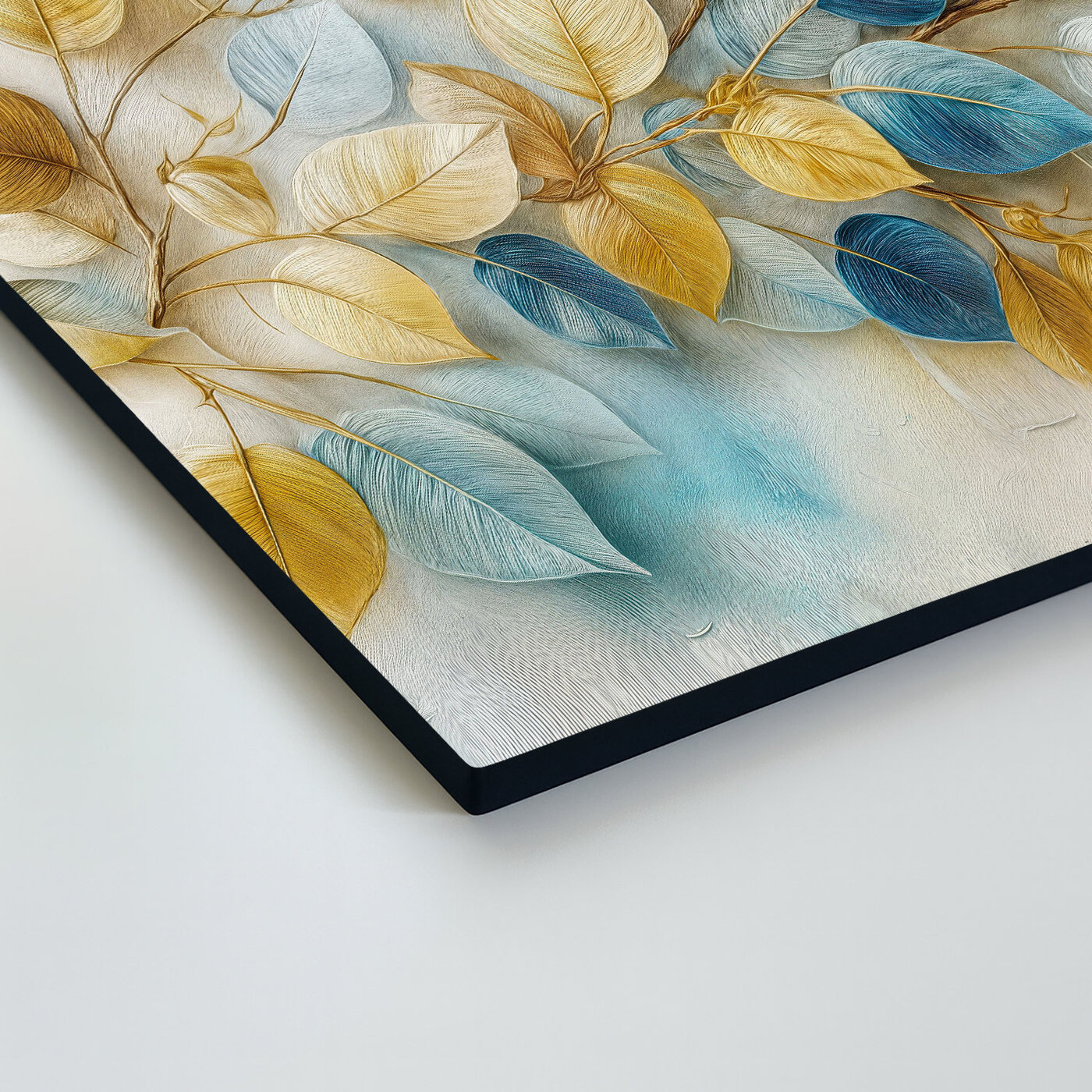 Wooden picture - Decorative leaves