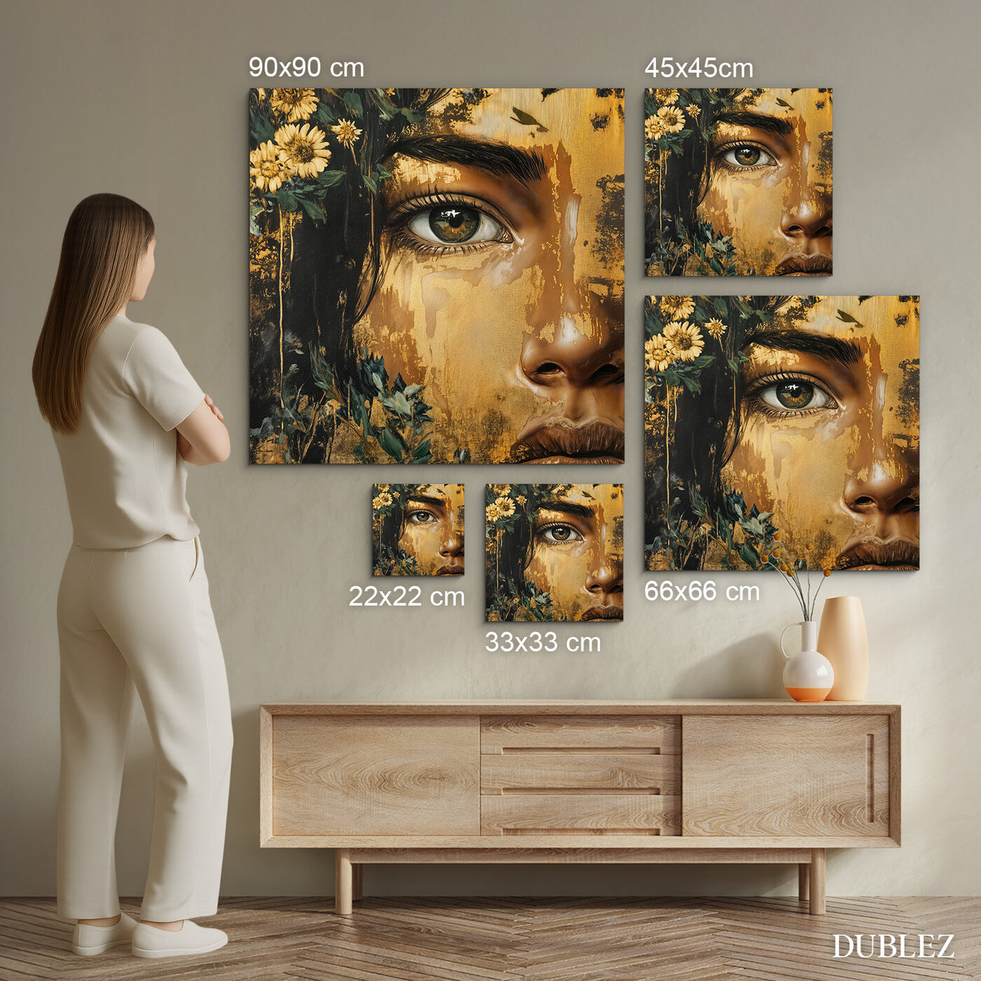 Művészi fa kép - Erdő királynője