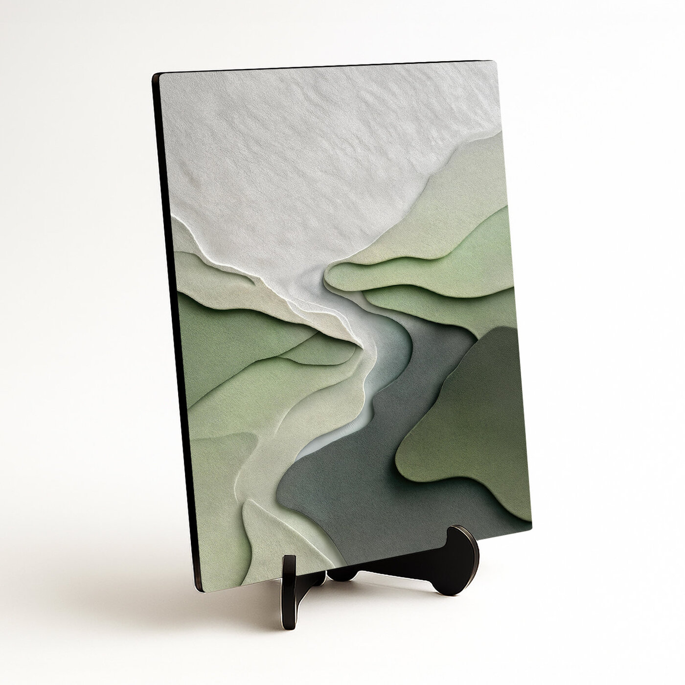 Abstraktný obraz - Zelené duny