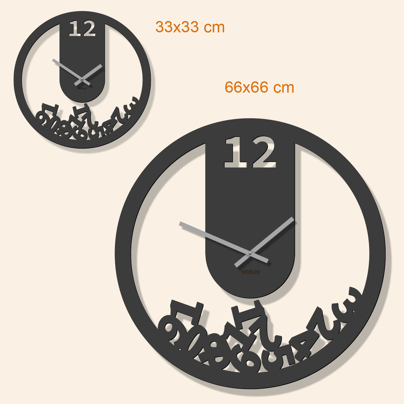 Funny Wooden Clock - Gravity