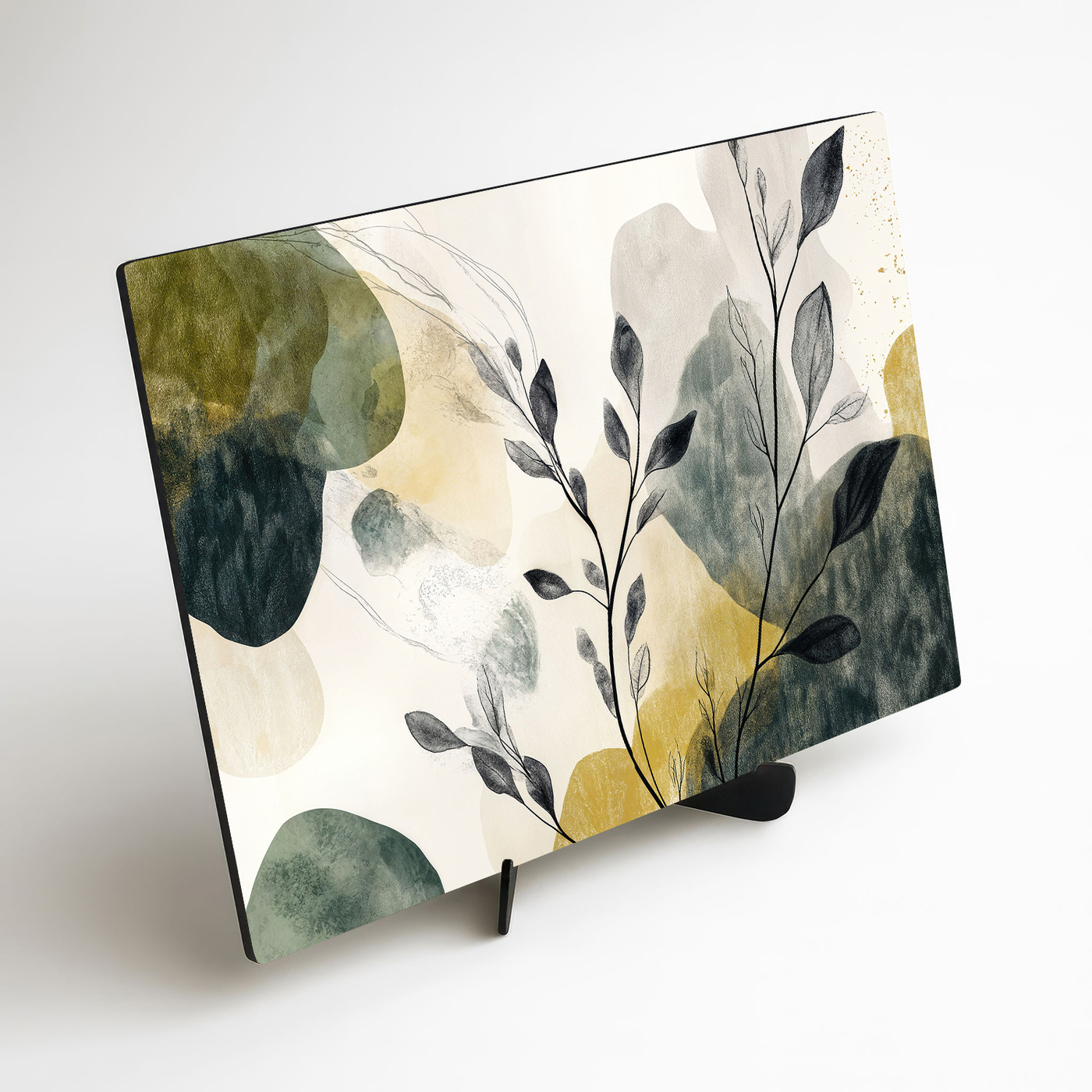 Abstract painting - Leaves in the fog