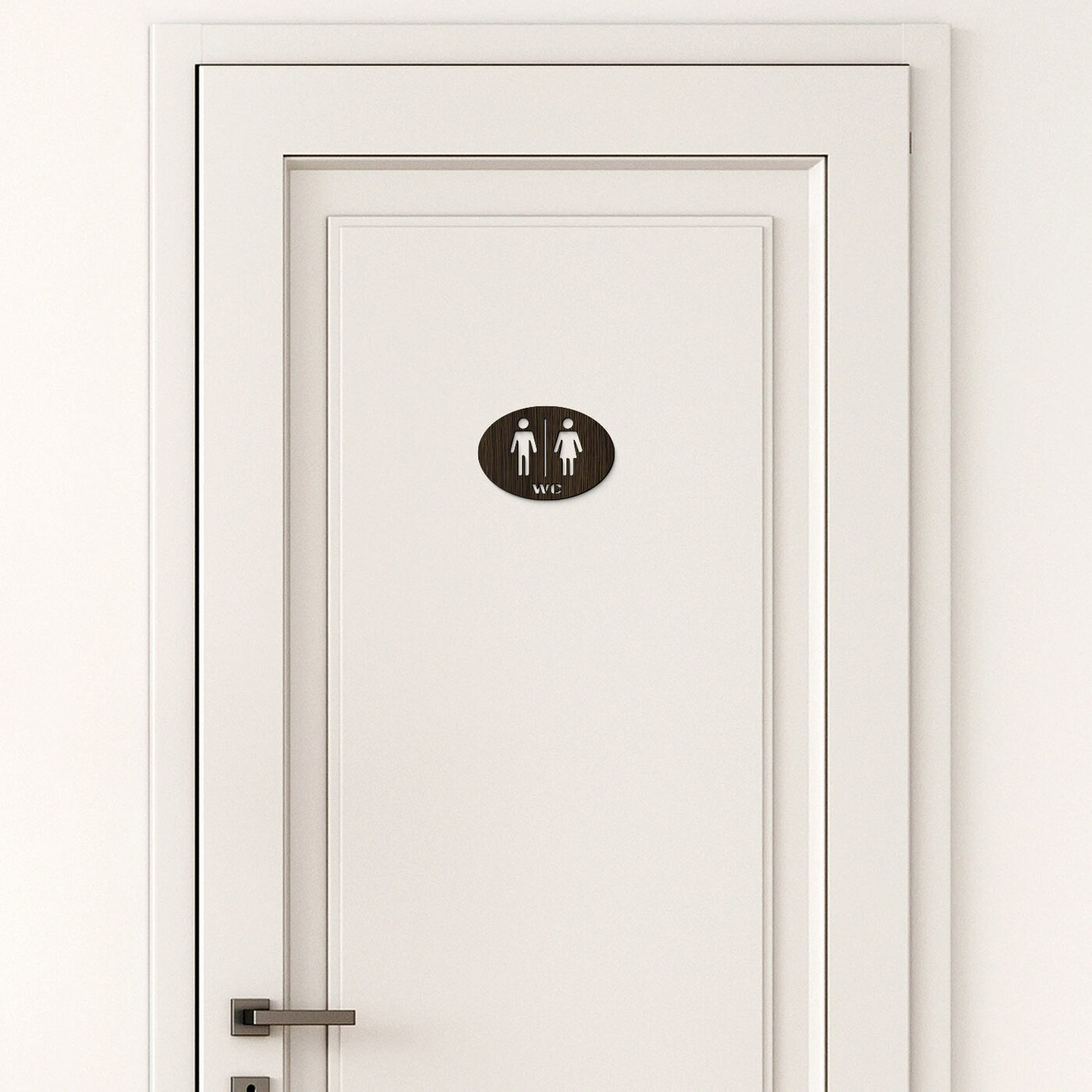 Drevené označenie WC | Wenge