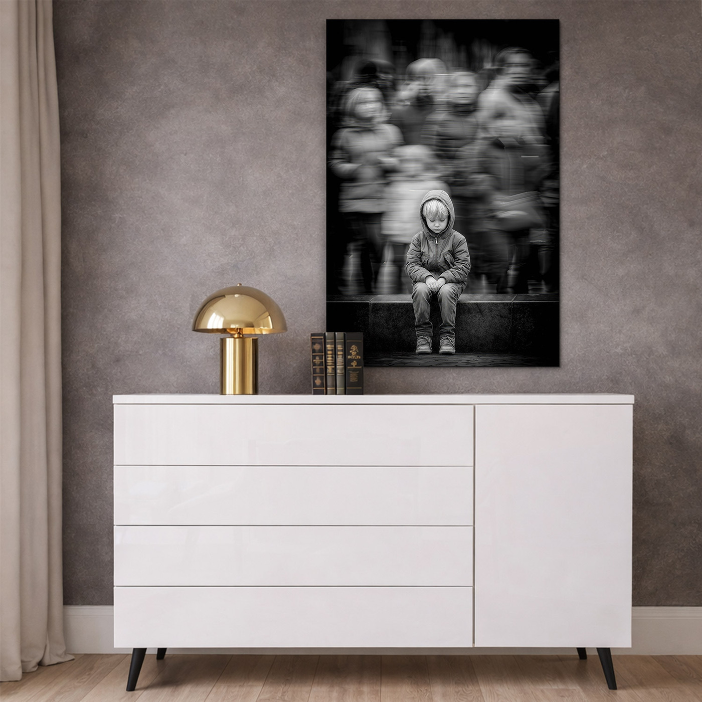 Čiernobiely obraz - Ticho v dave