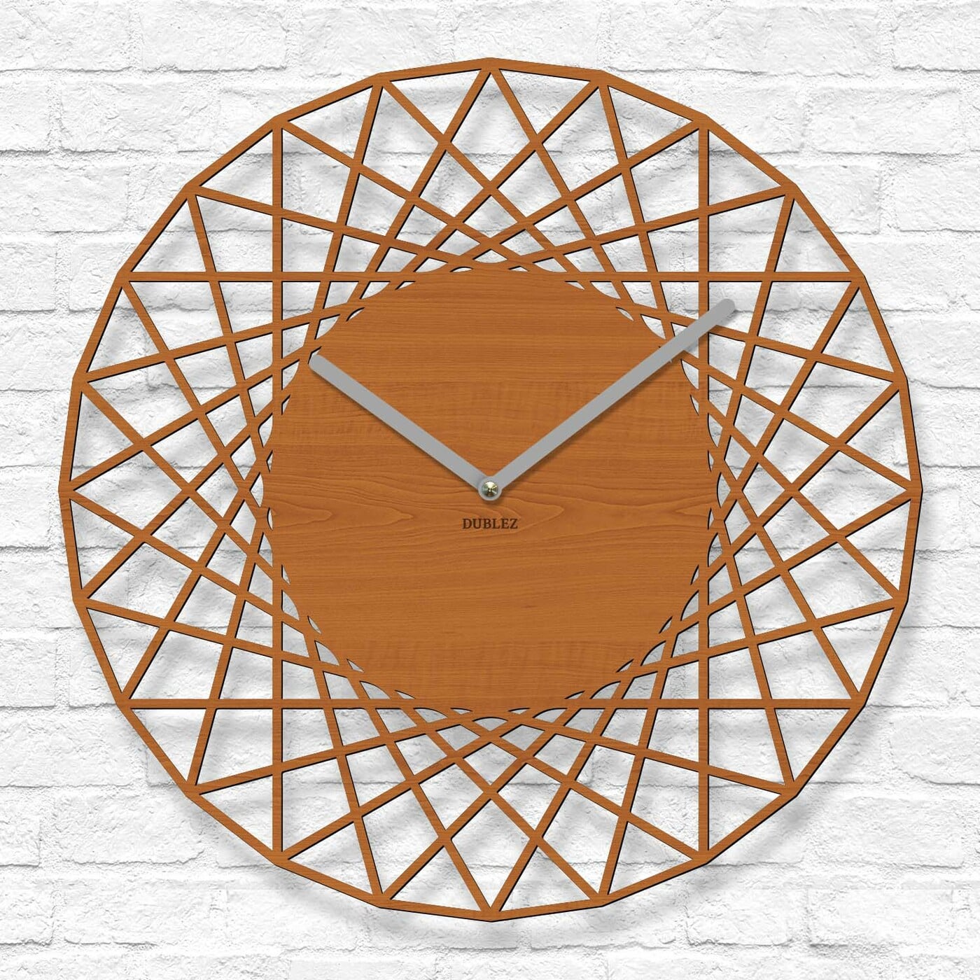 Dizajnové hodiny na stenu - Geometra | Čerešňa